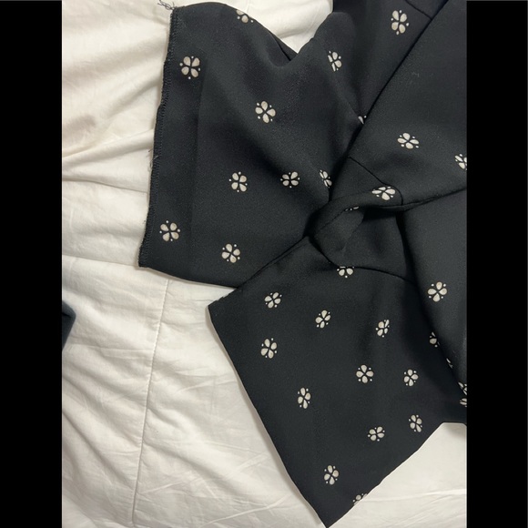 Vince Camuto Women's Elbow Sleeve Ditsy Re-Set Belted Jumpsuit - Picture 8 of 8